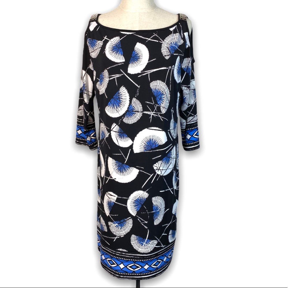 Macy's JM Collection cold shoulder dress Large